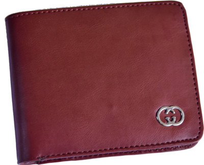

Aussie youper Men Brown Genuine Leather Wallet(5 Card Slots)