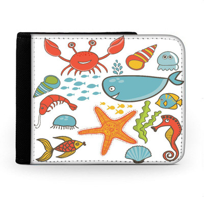 

Snoogg Men Multicolor Canvas Wallet(6 Card Slots), Multi