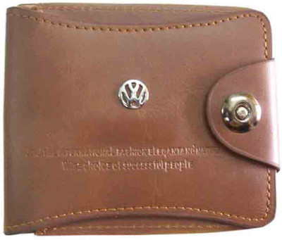 

Unique Collection Boys Tan Genuine Leather Wallet(10 Card Slots)