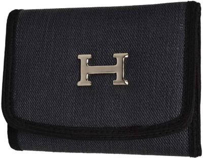 

Poland Boys Black Denim, Canvas Wallet(5 Card Slots)