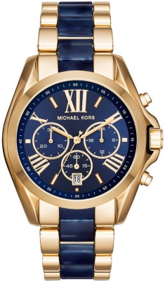 Michael Kors MK6268 Bradshaw Blue Dial Chronograph Watch  - For Men & Women   Watches  (Michael Kors)