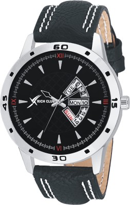Rich Club RC-5057 Black Strap Day And Date Display Watch  - For Men   Watches  (Rich Club)