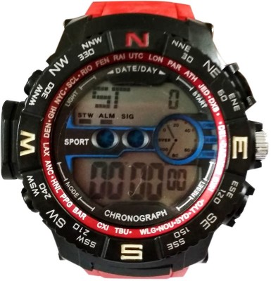 Awiser Red Compass Digital Alarm Watch  - For Men & Women   Watches  (Awiser)