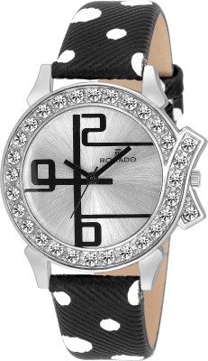 Romado RMBBL-BLK NEW STUDDED STUNNING CASUALBLACK DASHING BLACK Watch  - For Girls   Watches  (ROMADO)