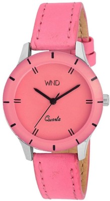 Wishndeal W526WSPI Pink Dial with Artificial leather Strap W526 Watch  - For Girls   Watches  (wishndeal)