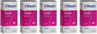 V Wash Intimate Hygiene Oil Intimate Wash(20 ml, Pack of 5)