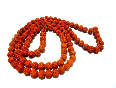 

GOELX Rudraksha mala Jaap Organic Jewellery Mala 100% original certified 8mm 108 beads for Pooja/ Astrology/ Organic jewellery making beads