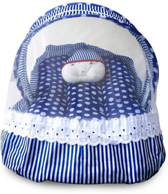 

Kidoyzz Cotton Mosquito Protector Comfy Baby Bed KDNMBDBD040 Portable Crib(Fabric, Blue)
