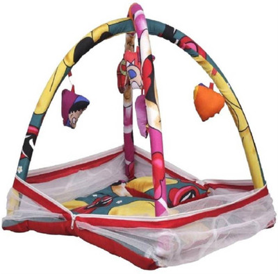 

Kidoyzz Cotton Mosquito Protector Comfy Baby Bed KDNMBDBD012 Portable Crib(Fabric, Multicolor)