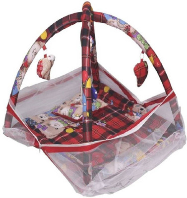 

Kidoyzz Cotton Mosquito Protector Comfy Baby Bed KDNMBDBD020 Portable Crib(Fabric, Multicolor)
