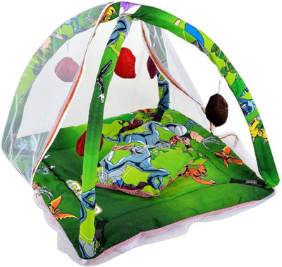 

Kidoyzz Cotton Mosquito Protector Comfy Baby Bed KDNMBDBD029 Portable Crib(Fabric, Multicolor)