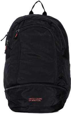 

United Colors of Benetton Multi Pocket Bag 24 L Backpack(Black)