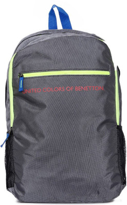 

United Colors of Benetton Highlight Zip 21 L Backpack(Grey)