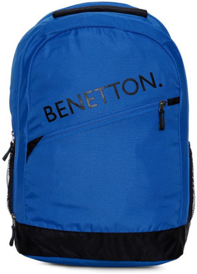 

United Colors of Benetton Diagonal Branding 23 L Backpack(Blue)