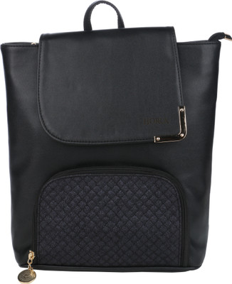 

Horra Quilted Black Backpack 2.5 L Backpack(Black)
