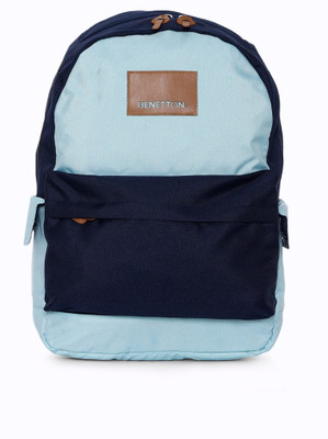 

United Colors of Benetton Colorblocked 15 L Backpack(Blue)