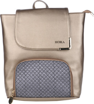 

Horra Quilted Antique Backpack 2.5 L Backpack(Silver)