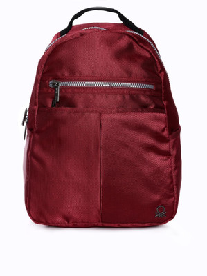 

United Colors of Benetton Nylon Office 19 L Backpack(Red)