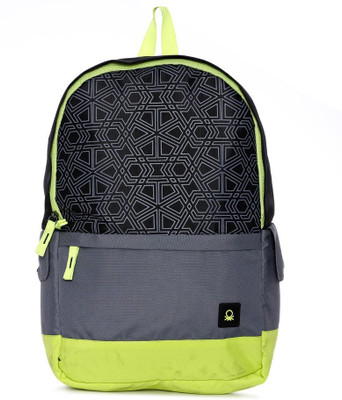 

United Colors of Benetton Neon Combi 15 L Backpack(Green)
