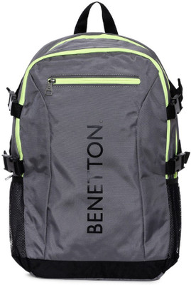 

United Colors of Benetton Front Small Zipper 22 L Backpack(Grey)