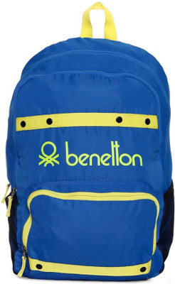 

United Colors of Benetton Neon Tape 25 L Backpack(Blue)