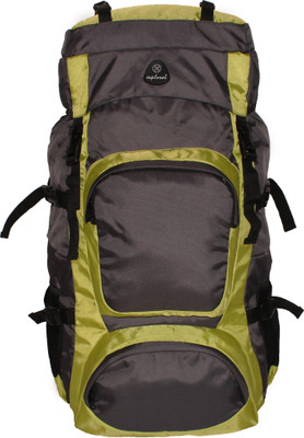 

Explorer Light Weight 3 year Warrenty Water Resistant Nylon Trekking Backpack 60 L Backpack(Grey), Brown/green
