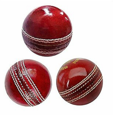 

Queen Sports Industries Red leather ball 3 Cricket Leather Ball(Pack of 3, Red)