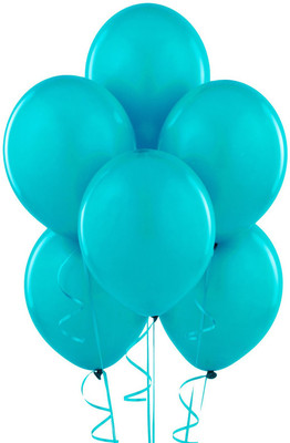 

AMFIN Solid AN Metallic Aqua Blue Balloon Balloon(Blue, Pack of 50)