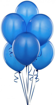 

AMFIN Solid AN-Metallic LightBlue Balloon Balloon(Blue, Pack of 50)