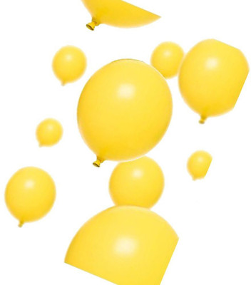 

AMFIN Solid AN-Metallic Yellow Baloon Balloon(Yellow, Pack of 50)