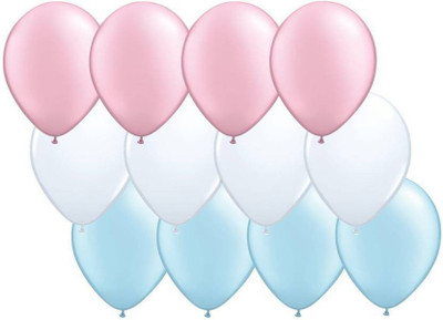 

Theme My Party Solid Solid Pink, White & Sky Blue Balloon (Pink, White, Blue, Pack of 50) Balloon(Multicolor, Pack of 50)