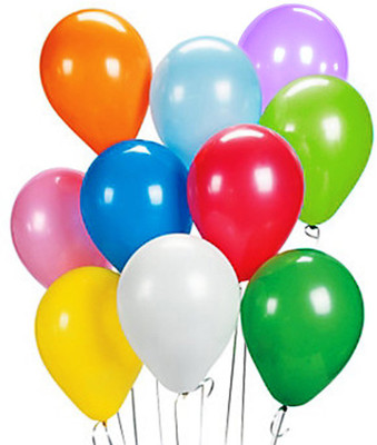 

AMFIN Solid AN-Metallic Multi Balloon Balloon(Multicolor, Pack of 50)