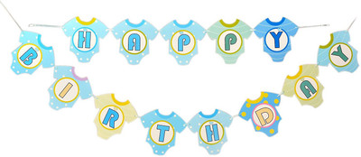 

Instabuyz Party Decoration Happy Birthday Banner (Blue) Banner(24 ft, Pack of 1)