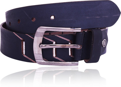 

Earnam Men Casual Black Genuine Leather Belt