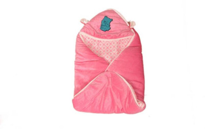

Kidoyzz Cartoon  Swadding Baby Blanket(Polyester, Light Pink
