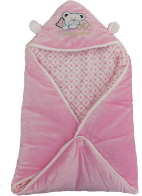 

Kidoyzz Cartoon  Swadding Baby Blanket(Polyester, Light Pink
