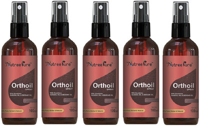 Nutree Pure Orthoil Pain Relief Oil with Spray (Pack of 5) Spray(100 ml)