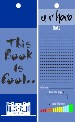 

TheFlauntStore This book is cool.. Bookmark4 Paperback Bookmark(Quotes, Multicolor)