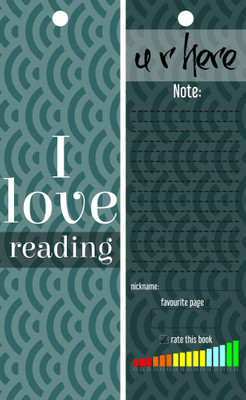 

TheFlauntStore I love reading. Bookmark5 Paperback Bookmark(Quotes, Multicolor)