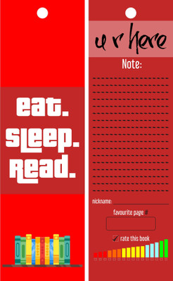 

TheFlauntStore Eat, Sleep, Read. Paperback Bookmark(Quotes, Multicolor)