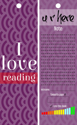 

TheFlauntStore I love reading. Bookmark4 Paperback Bookmark(Quotes, Multicolor)