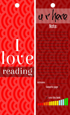 

TheFlauntStore I love reading. Paperback Bookmark(Quotes, Multicolor)