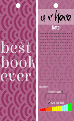 

TheFlauntStore Best book ever. Bookmark3 Paperback Bookmark(Quotes, Multicolor)