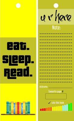 

TheFlauntStore Eat, Sleep, Read. Bookmark2 Paperback Bookmark(Quotes, Multicolor)