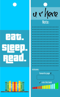 

TheFlauntStore Eat, Sleep, Read. Bookmark6 Paperback Bookmark(Quotes, Multicolor)
