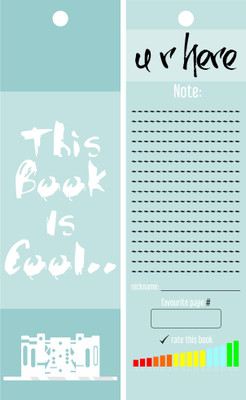 

TheFlauntStore This book is cool.. Bookmark6 Paperback Bookmark(Quotes, Multicolor)