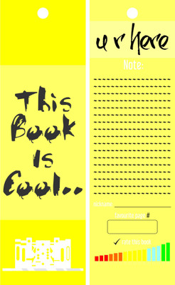 

TheFlauntStore This book is cool.. Bookmark3 Paperback Bookmark(Quotes, Multicolor)