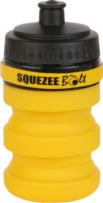 

ZONTOM Squezee Bolt Collapsible SIlicone 275 ml Sipper(Pack of 1, Yellow)