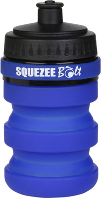 

ZONTOM Squezee Bolt Collapsible Silicone 275 ml Sipper(Pack of 1, Yellow), Blue