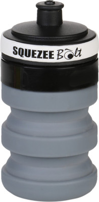 

ZONTOM Squezee Bolt Collapsible Silicone 275 ml Sipper(Pack of 1, Yellow), Gray